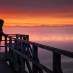 man, pier, silhouette, sunrise, fog, mystical, nature, landscape, sunrise, sunrise, sunrise, sunrise, sunrise